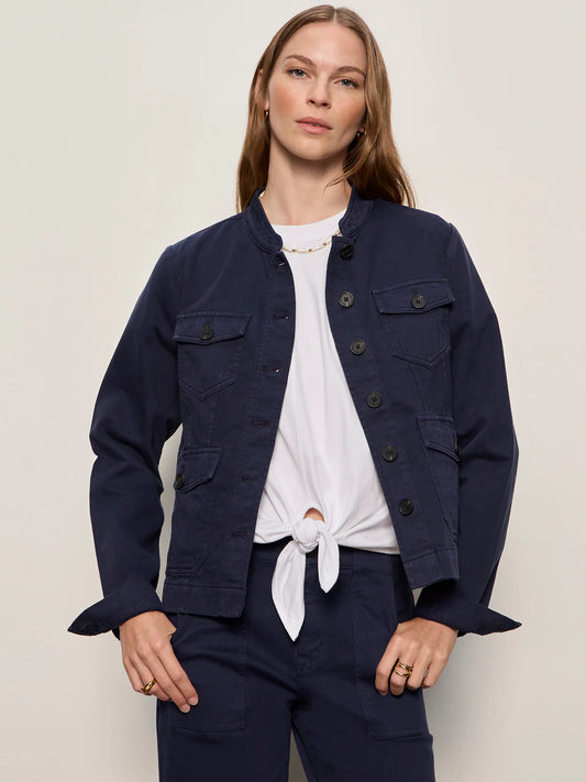 Ames Military Jacket by Sanctuary in Navy Balzer