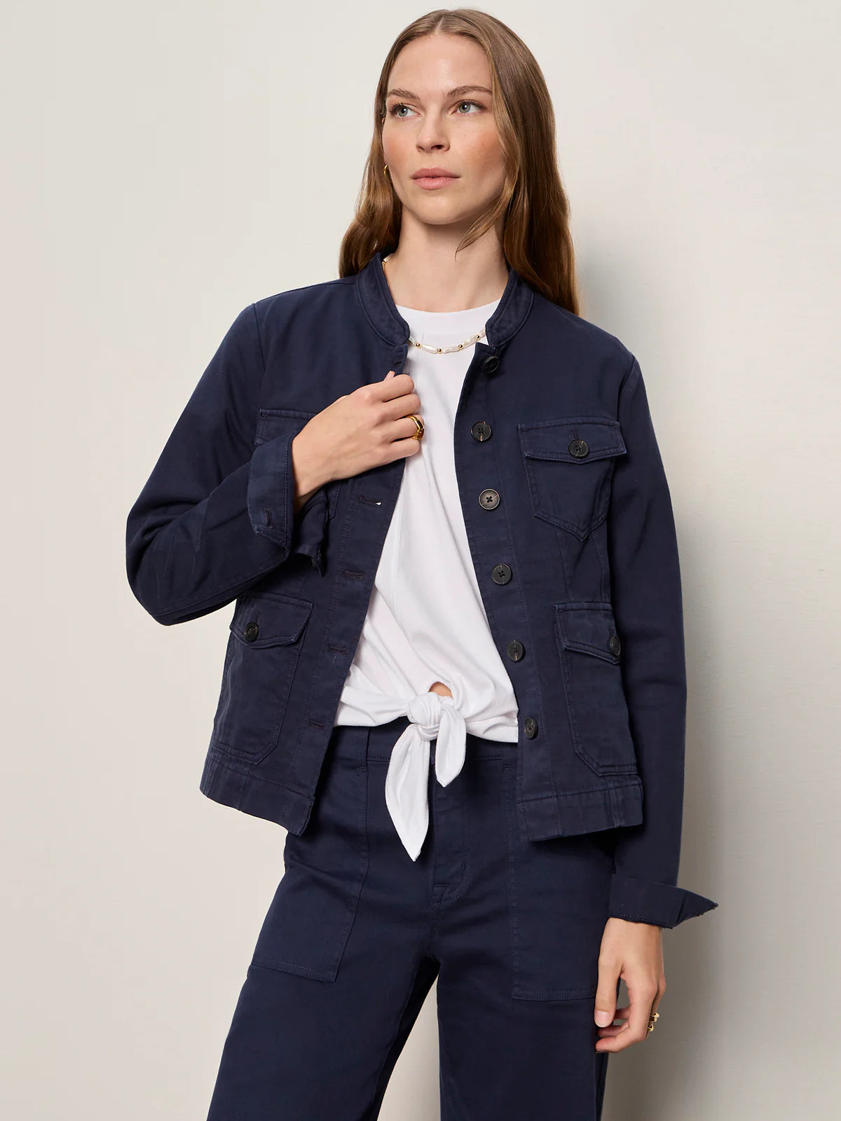 Ames Military Jacket by Sanctuary in Navy Balzer