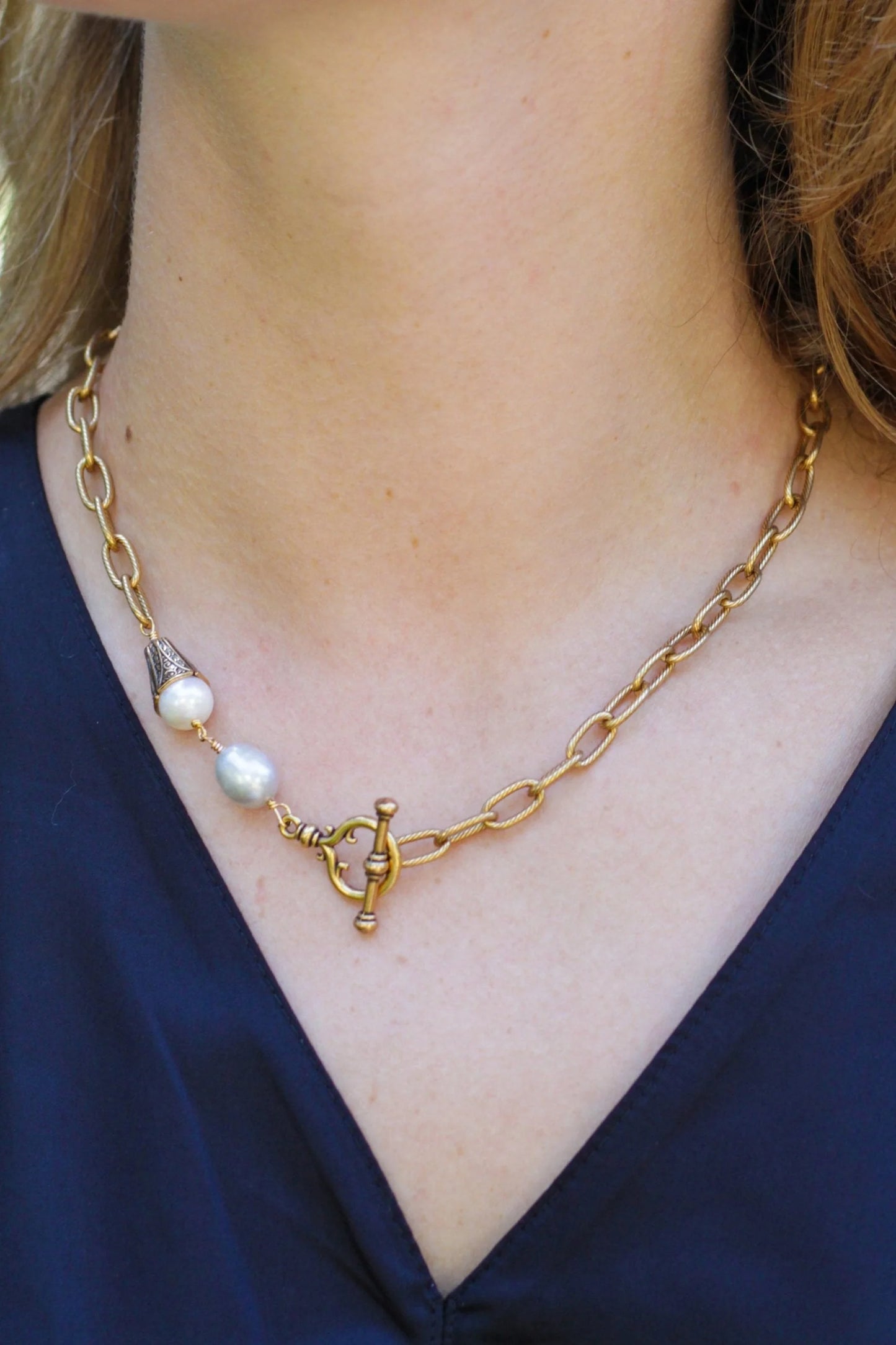 Classic Etched 18" Necklace by Ex Voto