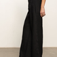 The Linen Marine Wide Leg Pant by Sanctuary in Black