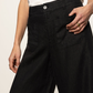 The Linen Marine Wide Leg Pant by Sanctuary in Black