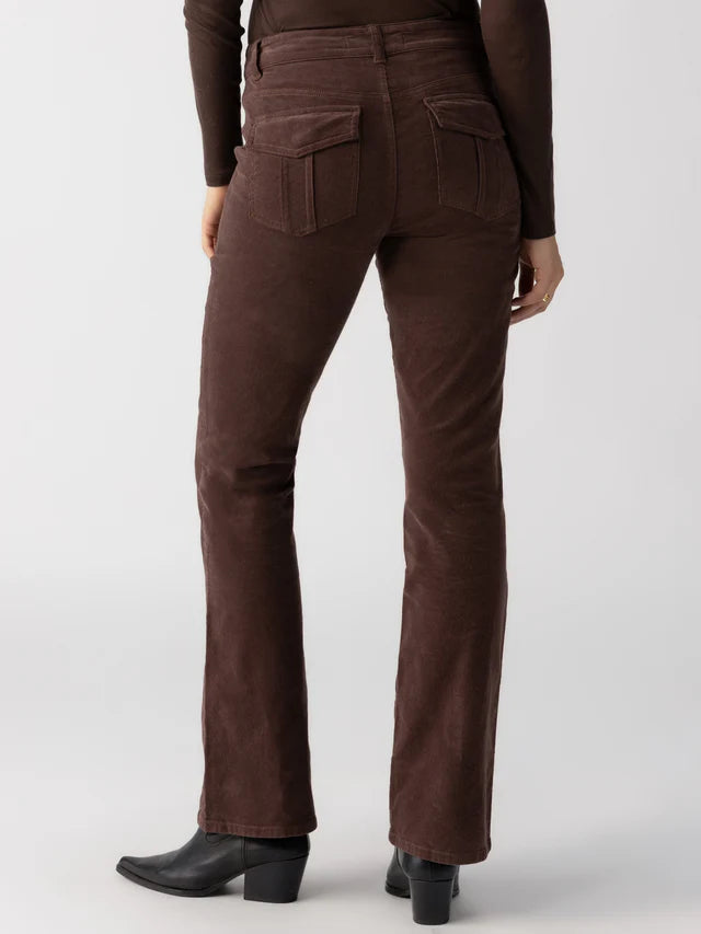 Corduroy Hayden Bootcut Pants by Sanctuary in Brown Sugar