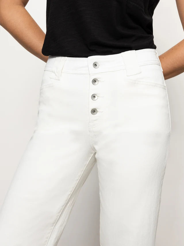 Luna Cuffed Denim Pant by Sanctuary in Bleached White