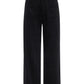 Soft Marine Wide Leg Crop Pant by Sanctuary in Black