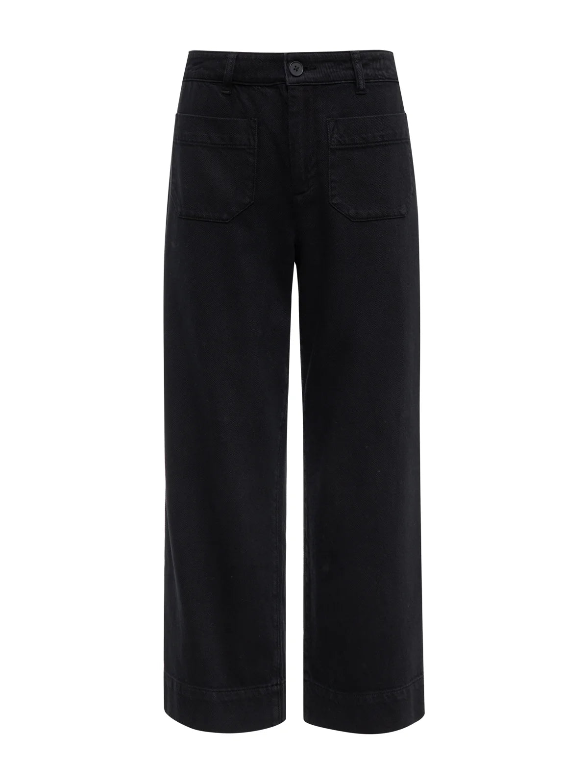 Soft Marine Wide Leg Crop Pant by Sanctuary in Black