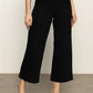 Soft Marine Wide Leg Crop Pant by Sanctuary in Black