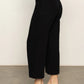 Soft Marine Wide Leg Crop Pant by Sanctuary in Black