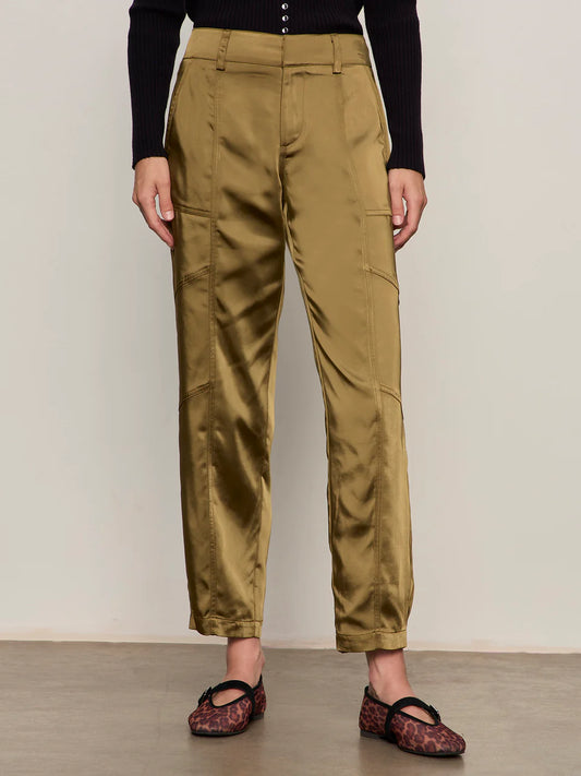 Sahara Satin Tappered Pant by Sanctuary in Dirty Martini