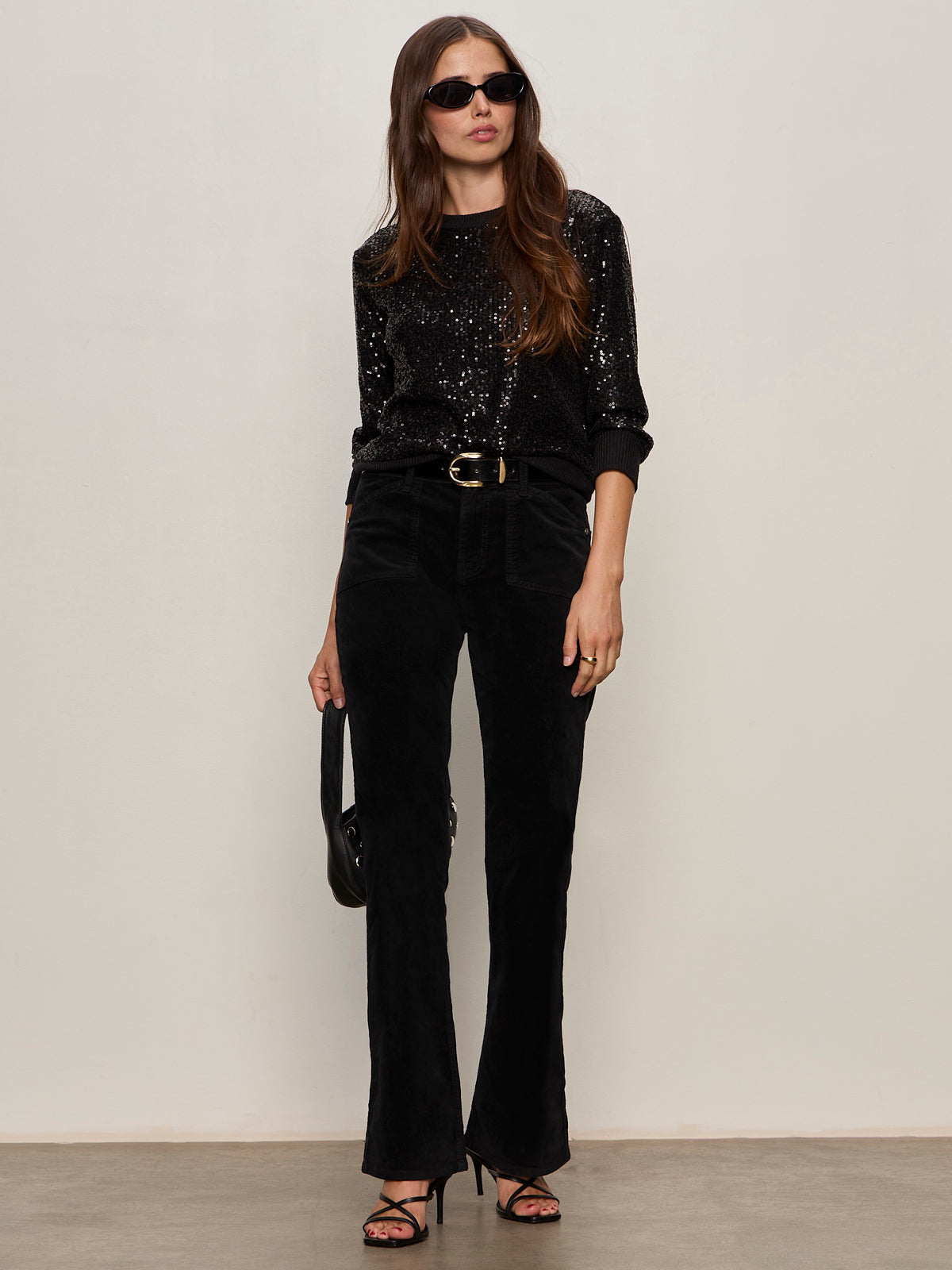 Velveteen Brook Bootcut by Sanctuary in Black