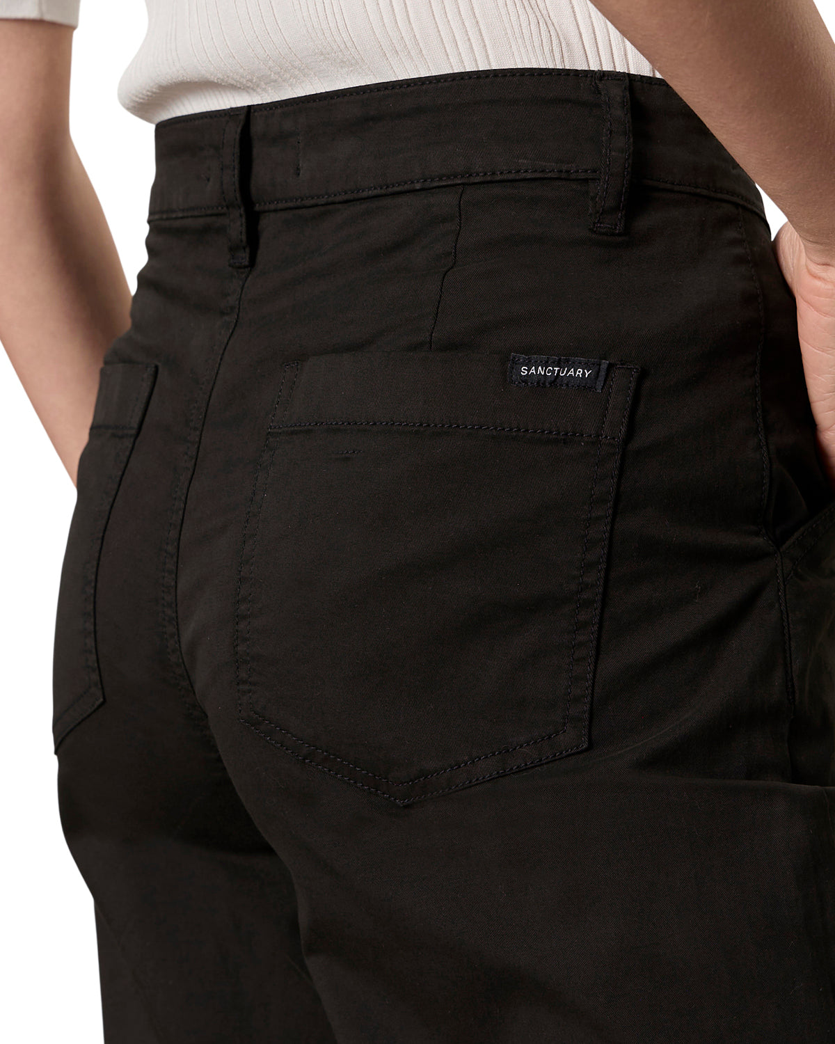 Delta Washed Trouser by Sanctuary in Black