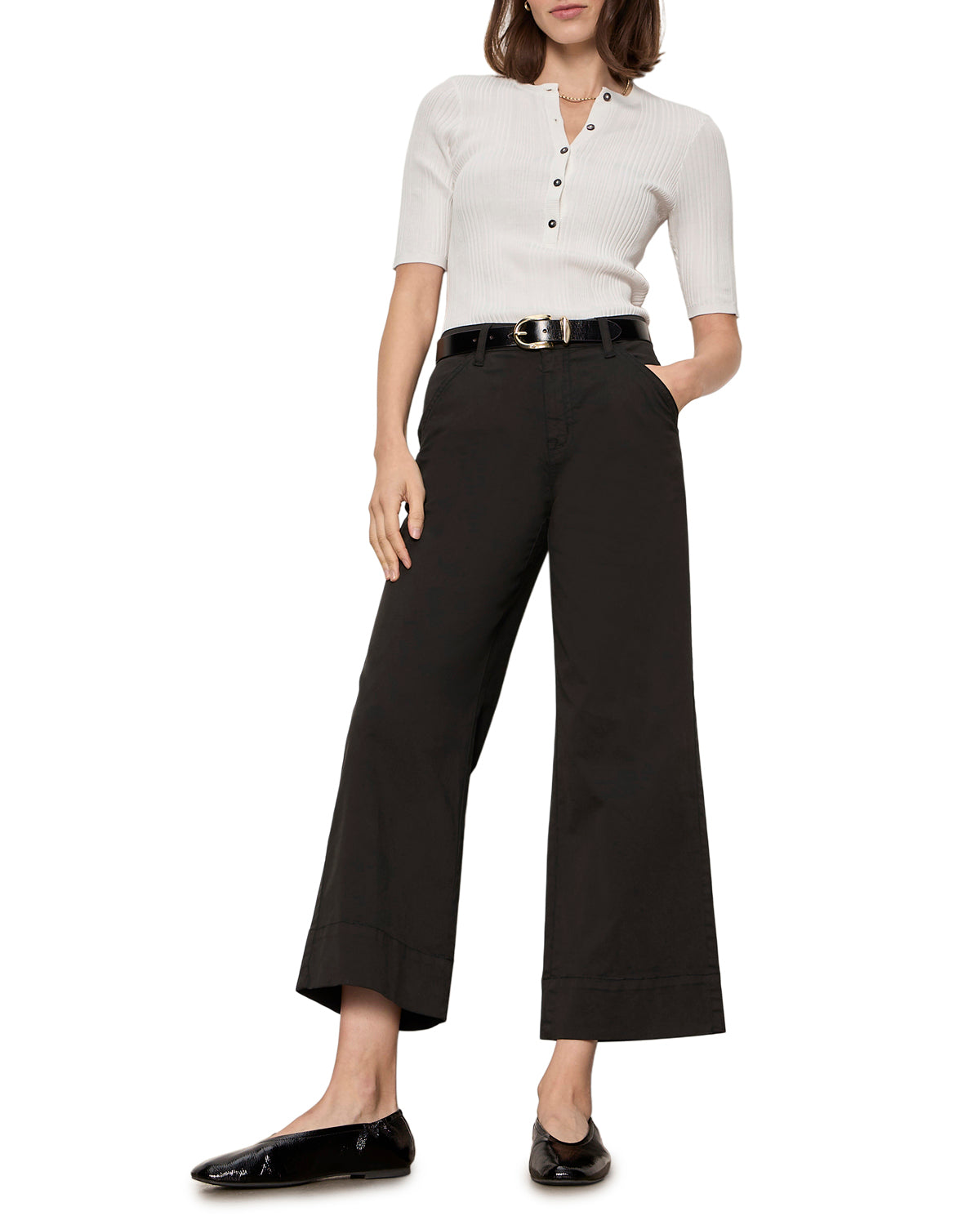 Delta Washed Trouser by Sanctuary in Black