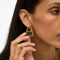 Emma Double Sided Triangle Hoop Earring by Brackish