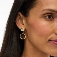 Riley Bezel Jacket Earring by Brackish