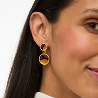 Sophia Bezel Jacket Earring by Brackish
