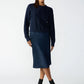 Everyday Midi Skirt by Sanctuary in Navy Reflection