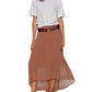 Meant To Be Pleated Midi Skirt by Sanctuary in Mud Bath