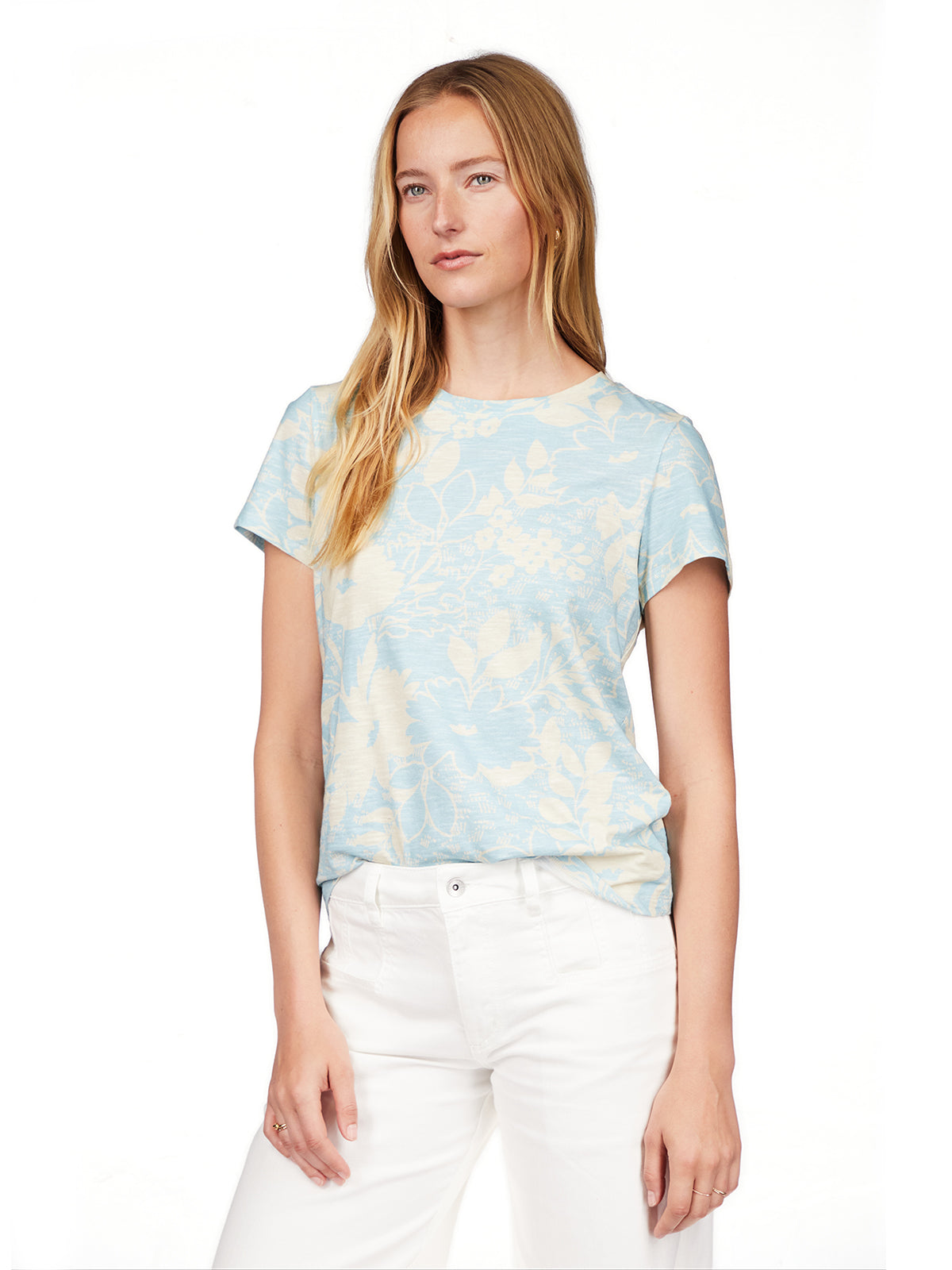 The Perfect Tee by Sanctuary in Blue Hibiscus