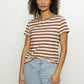 The Perfect Tee by Sanctuary in Earth Pink/Sepia Stripe