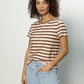 The Perfect Tee by Sanctuary in Earth Pink/Sepia Stripe