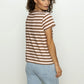 The Perfect Tee by Sanctuary in Earth Pink/Sepia Stripe