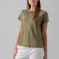 Linen Perfect Tee by Sanctuary in Burnt Olive