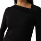 Asymmetrical Neck Top by Sanctuary in Black