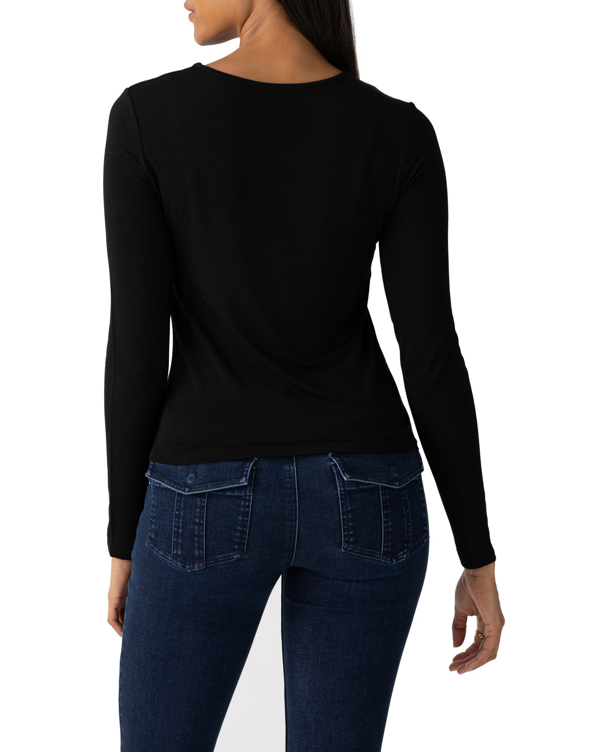 Asymmetrical Neck Top by Sanctuary in Black