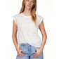 Relaxed Cap Sleeve Tee by Sanctuary in Pacific Blue Stripe