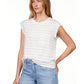Relaxed Cap Sleeve Tee by Sanctuary in Pacific Blue Stripe