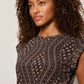 Charisma Dolman Mesh Tee by Sanctuary in Rhythmic