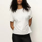 Shirred Waist Dolman tee by Sanctuary in White