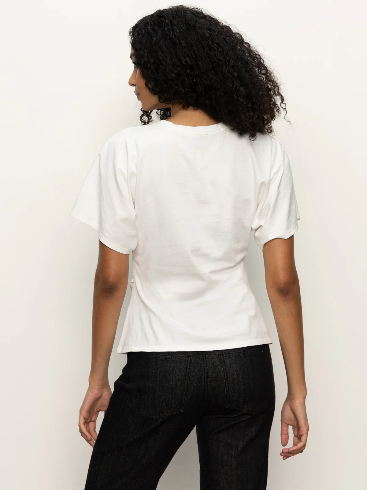 Shirred Waist Dolman tee by Sanctuary in White