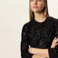 Relaxed Sparkle Popover by Sanctuary in Black