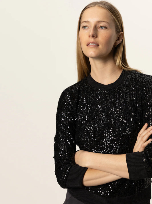Relaxed Sparkle Popover by Sanctuary in Black