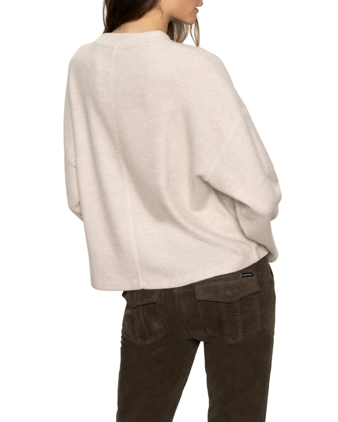 Into the Woods Cozy Top by Sanctuary in Heather Pearl
