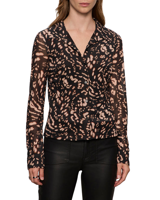 Fitted Mesh Button Down by Sanctuary in Nocturnal