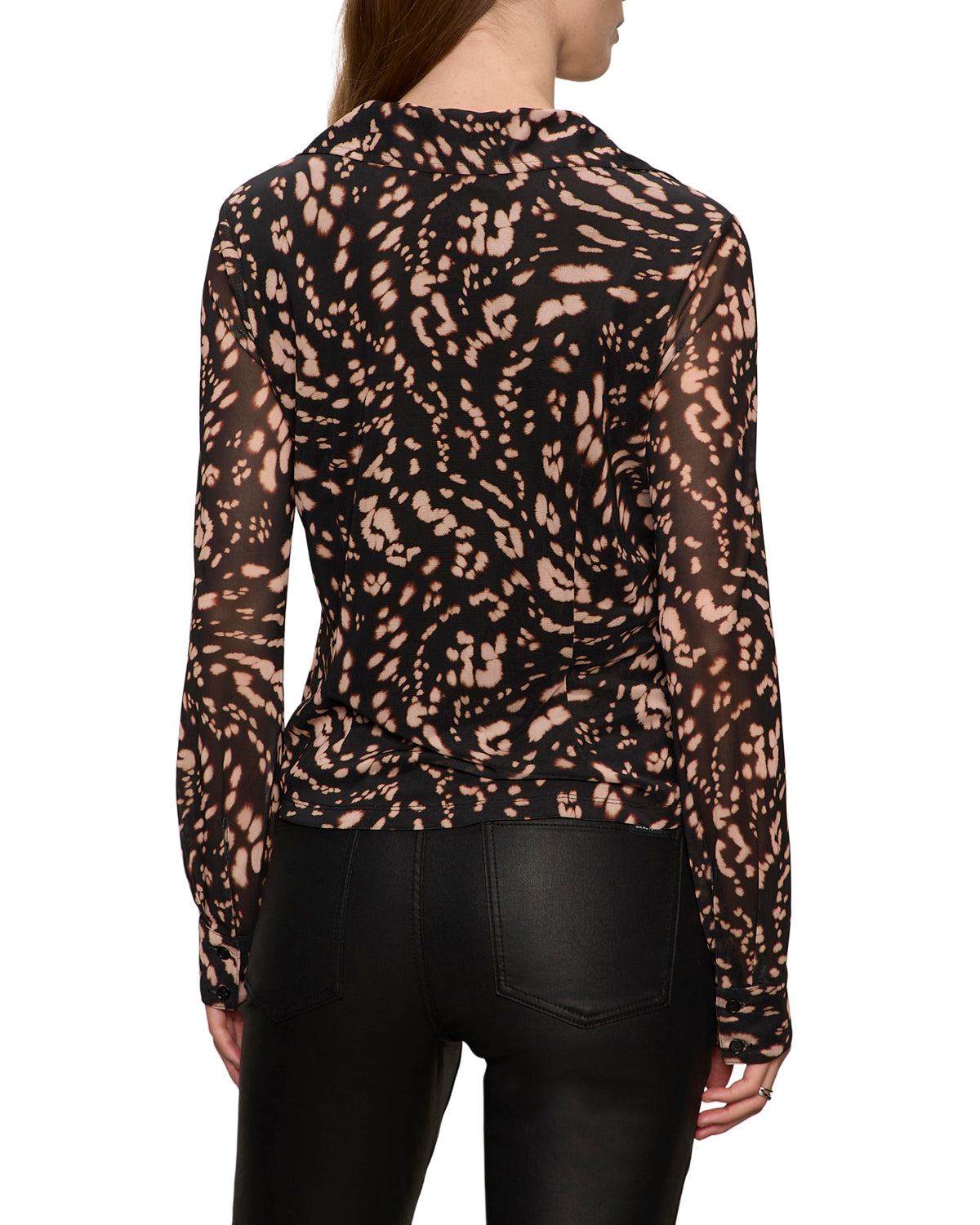 Fitted Mesh Button Down by Sanctuary in Nocturnal
