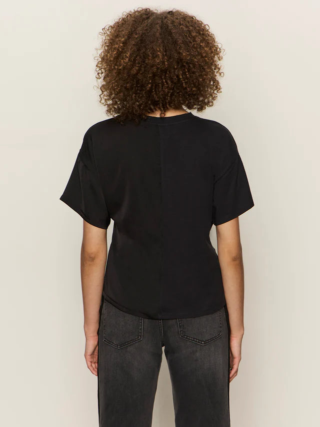 Satin Mix Tee by Sanctuary in Black