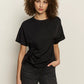 Satin Mix Tee by Sanctuary in Black