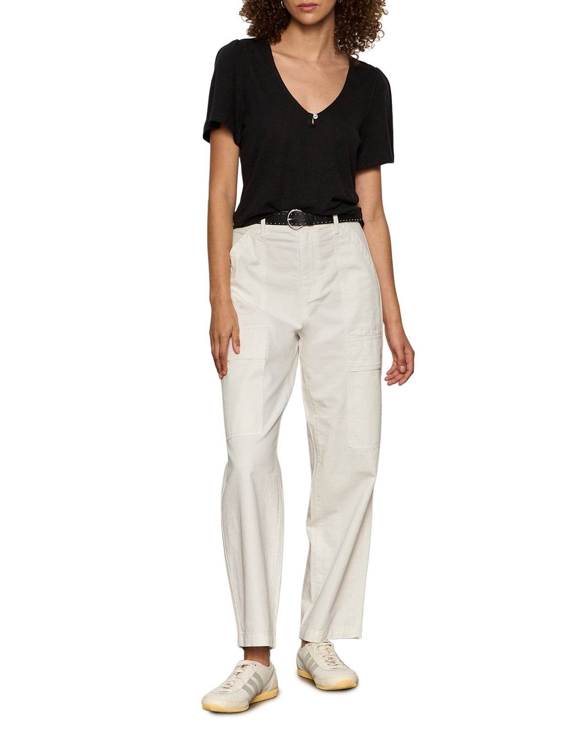 Keyhole Flutter Tee by Sanctuary in Black
