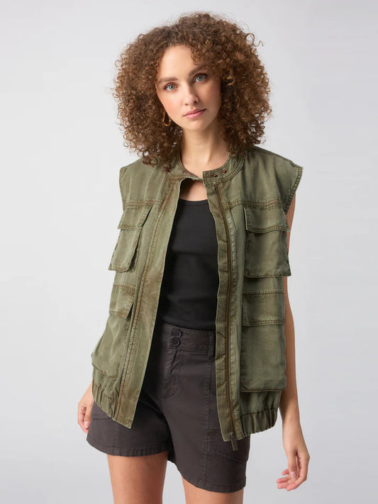 Field Utility Vest by Sanctuary in Burnt Olive