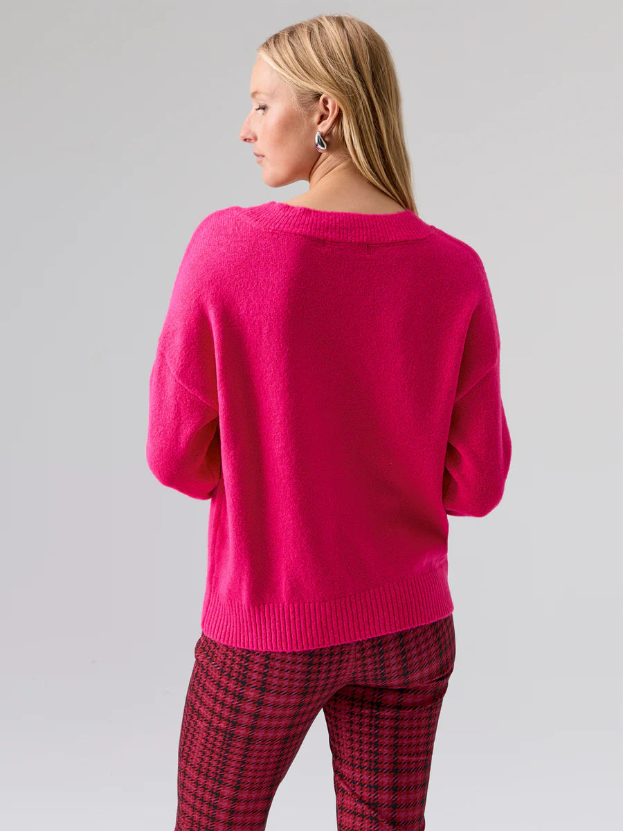 Easy Breezy V-Neck Pullover Sweater by Sanctuary in Pink