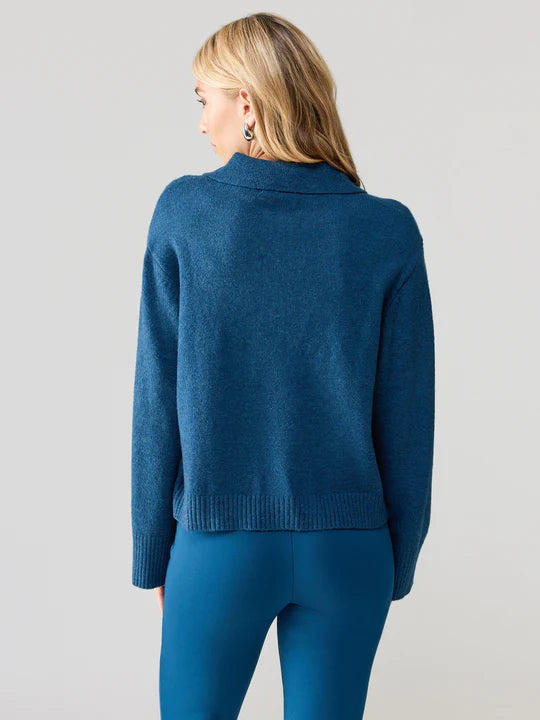 Johnny Collared Sweater by Sanctuary in Blue Jewel