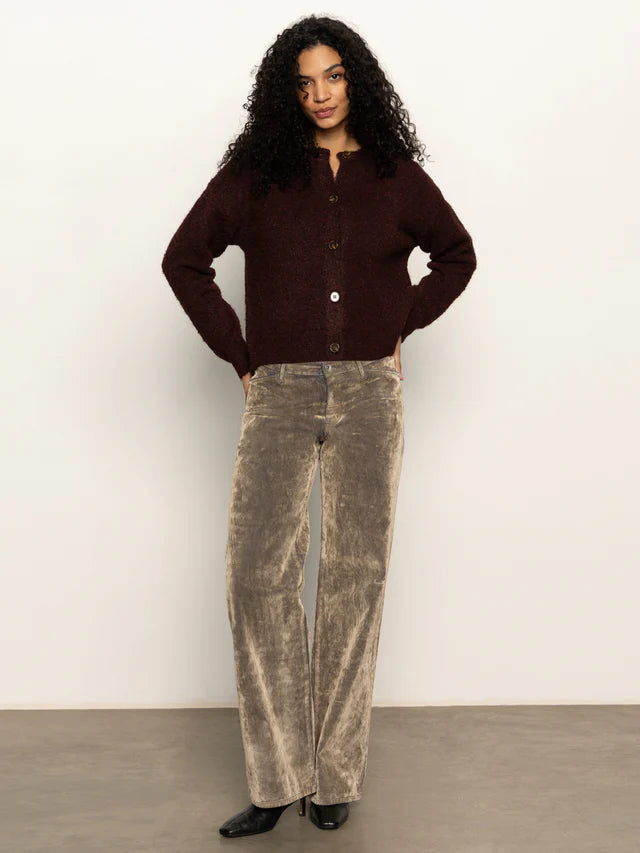 Boucle Cardigan by Sanctuary in Dark Crimson
