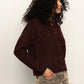 Boucle Cardigan by Sanctuary in Dark Crimson