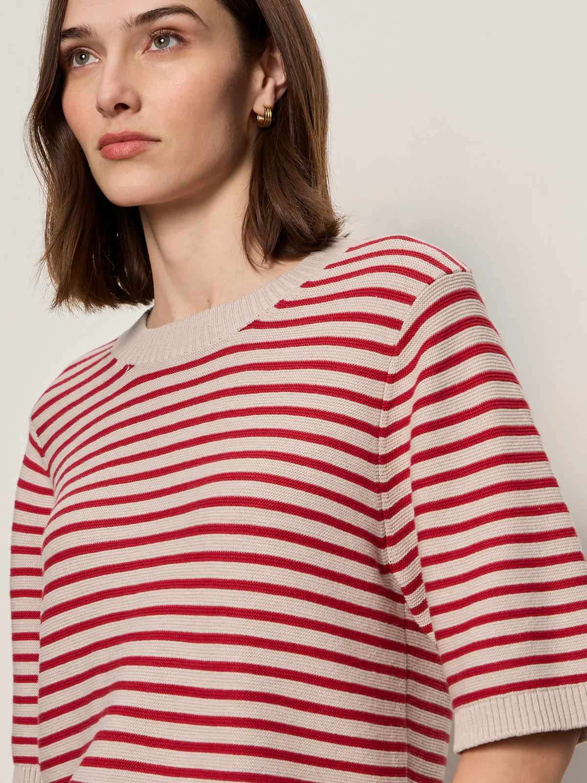 Sweater Tee by Sanctuary in Opal/Raspberry Stripe