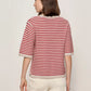 Sweater Tee by Sanctuary in Opal/Raspberry Stripe