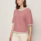 Sweater Tee by Sanctuary in Opal/Raspberry Stripe