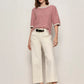 Sweater Tee by Sanctuary in Opal/Raspberry Stripe
