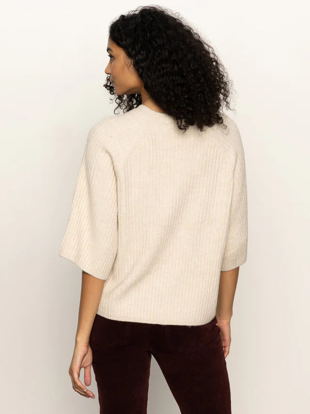 Ribbed Sweater Top by Sanctuary in Mother of Pearl
